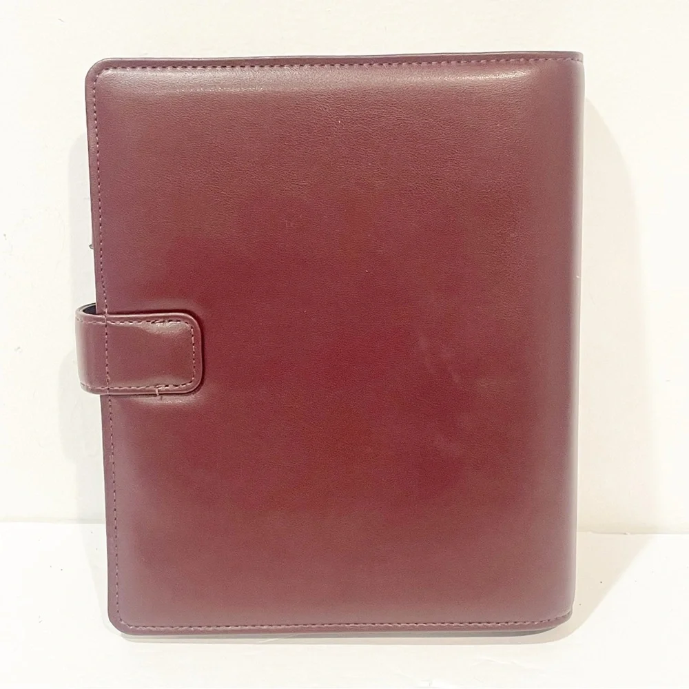 Vintage Dayrunner Planner Notebook‎ Burgundy 10”x8” Full Zip NEW Classic